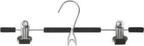 img 2 attached to 👕 Black Richards Homewares 3-Piece Set: Friction Skirt/Trouser Hanger