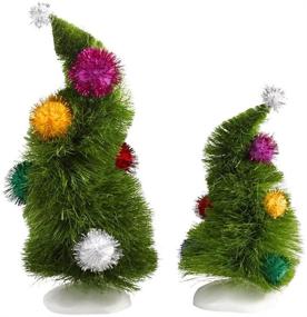 img 1 attached to Set of 2 Department 56 Grinch Villages Wonky Trees - Enhance your SEO!