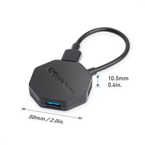 img 3 attached to 🔌 Cable Matters Ultra Mini 4 Port USB Hub: Boost Your Connectivity with USB 3.0 Speed