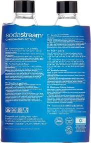 img 3 attached to SodaStream Twin Pack: Sparkling Water Machines with 1 Litre Black Bottles