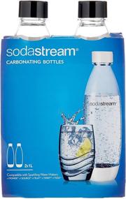 img 4 attached to SodaStream Twin Pack: Sparkling Water Machines with 1 Litre Black Bottles