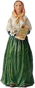 img 1 attached to 👼 Exquisite Roman Saint Dymphna Patrons and Protectors Figurine for Religious Devotion - Item# 40601 St