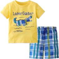 👕 boys' little bitty summery cotton clothing sets logo