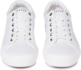 img 3 attached to 👟 White Bowery Canvas Men's Sneaker - Size Shoes