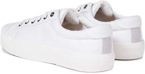 img 2 attached to 👟 White Bowery Canvas Men's Sneaker - Size Shoes