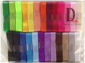 img 2 attached to 🎀 Duoqu 7/8" Single-Face Satin Ribbon - 50 Yards (25x2yd) Assorted in 25 Colors