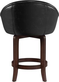 img 1 attached to 🪑 Hillsdale Dartford Swivel Stool: Stylish Dark Brown Cherry Counter Seating