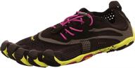 👟 vibram women's v running shoe, black yellow purple, size 40 eu/8.5-9.0 m us b eu logo