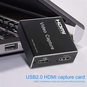 img 3 attached to 📹 HDMI Видео захват с карты с петлей, HD 1080p записывающее устройство USB 2.0 для потоковой передачи игр, прямой трансляции и видеозаписи - улучшенная оптимизация поисковой системы