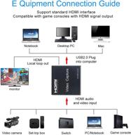 📹 hdmi видео захват с карты с петлей, hd 1080p записывающее устройство usb 2.0 для потоковой передачи игр, прямой трансляции и видеозаписи - улучшенная оптимизация поисковой системы логотип