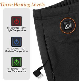 img 1 attached to Electric Thermal Underwear Heating Leggings Women's Clothing