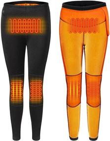 img 2 attached to Electric Thermal Underwear Heating Leggings Women's Clothing