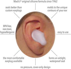 img 3 attached to Soft Silicone Earplugs by Macks Pillow