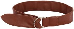 img 3 attached to Timeless Elegance: Moonsix Leather Vintage Casual Double Women's Accessories Belts