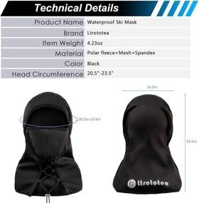 img 1 attached to ❄️ Waterproof Balaclava for Skiing, Snowboarding, and Motorcycle Riding - Ski Mask Balaclava