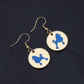 img 1 attached to 🐩 LBSBO Elegant Poodle Earrings: Perfect Sorority Gift 1922