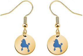 img 4 attached to 🐩 LBSBO Elegant Poodle Earrings: Perfect Sorority Gift 1922