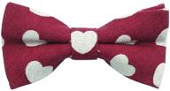 ❤️ charming linen elastic hearts maroon accessories for boys to startby logo