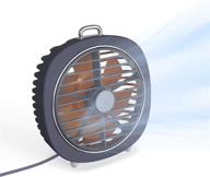 💨 sowmow usb desk fan: compact powerhouse with silent operation, adjustable wind speeds, and versatile lighting for home, office, and travel (navy) logo