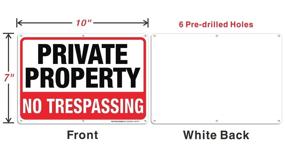 img 3 attached to 🔒 Enhanced Security: Metal Aluminum Private Property Trespassing Prevention Solution