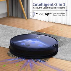 img 3 attached to 🧹 2 in 1 Robotic Vacuum Cleaner with Mopping Function, Self-Charging, Super-Thin Design, Multiple Cleaning Modes - Ideal for Hard Floors, Pet Hair, Carpet, and Includes 230ML Water Tank