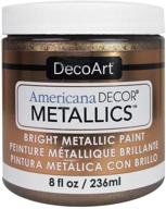 🎨 decoart ameri deco mtlc ant bronze - brilliant americana decor metallics 8oz - enhance your projects with antique bronze shine - 8 fl oz (pack of 1) logo