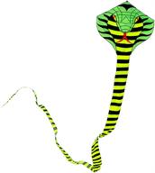 🐍 besra 16m large cobra snake kite - 52ft colorful rattlesnake kite with 15m long tails - outdoor fun sports with flying tools logo