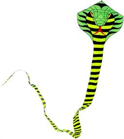 img 4 attached to 🐍 Besra 16m Large Cobra Snake Kite - 52ft Colorful Rattlesnake Kite with 15m Long Tails - Outdoor Fun Sports with Flying Tools