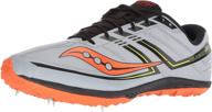 saucony men's athletic shoes - kilkenny track in black orange логотип