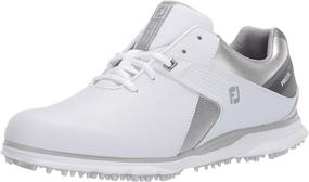 img 4 attached to FootJoy Womens Shoes White Silver Women's Shoes