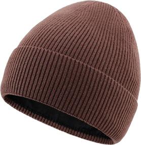 img 4 attached to 🧶 Cozy and Stylish: Connectyle Kids Fleece Lined Knit Beanie Hat for Warm Winter Fashion