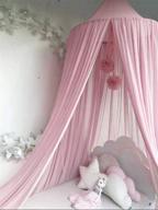 занавеска для кровати piu fashion bed canopy dream tent и детская кроватка - идеальное решение для мальчиков и девочек, домик для игр в розовом цвете. логотип