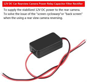 img 2 attached to ⚡️ Qiilu Rear View Camera Voltage Rectifier 12V DC Rearview Camera Power Relay Capacitor Backup Camera Filter Rectifier for Cars