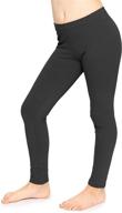 🩲 girls' clothing: footless leggings made from stretch comfort cotton logo