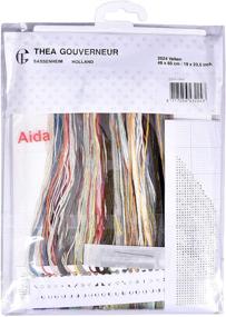 img 2 attached to Thea Gouverneur Counted Cross Stitch Kit 2024A with Falcons - Pre-Sorted DMC Threads - Aida Fabric - Large 18.9 x 23.6inch - DIY Embroidery Kit