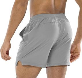 img 3 attached to MIER Men's Quick Dry Active Running Shorts with Pockets - Lightweight, Breathable Workout Shorts (5 Inches)
