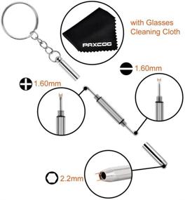 img 1 attached to 🔧 Paxcoo 1220-Piece Eyeglass Repair Kit with 6 Screwdrivers – Glasses Screws, Nose Pads for Sunglasses, Eyeglasses and Glasses Repair