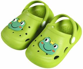 img 4 attached to 👣 Ainikas Kids Toddler Slip-on Sandals – Non-Slip Clogs for Boys and Girls, Lightweight and Comfortable