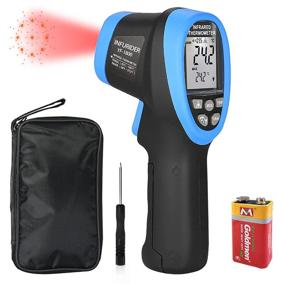 img 4 attached to 🌡️ INFURIDER YF-1800 Digital Infrared Thermometer (-58°F-3272°F), Non-Contact Laser Temperature Gun - DS=50:1, IR Pyrometer with Adjustable Emissivity, High Temperature Gauge Meter - Ideal for Forge Industry