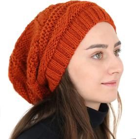 img 1 attached to Lilax Slouchy Oversized Winter Beanie Outdoor Recreation and Climbing