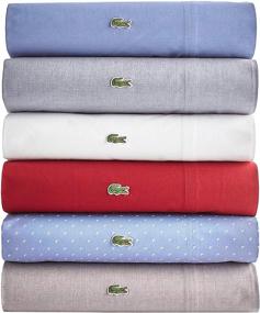 img 1 attached to Lacoste Преимущество 4-х предметный комплект листового белья на кровать размером Queen