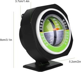 img 3 attached to 🚗 TOPINCN LED Car Inclinometer - High Visibility Angle Slope Meter Level Tilt Gauge & Gradient Balancer Tool for Vehicle, Electronic Boat & Compass