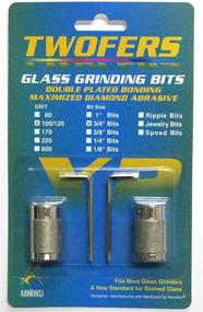 img 1 attached to Enhance Your Stained Glass Mosaics with Aanraku Glass Grinding Bit Twofers -12 Pack 3/4 Inch - Premium Stained Glass Mosaic Supplies