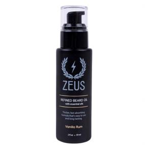 img 4 attached to 🧔 ZEUS Refined Beard Oil: Moisturizing Softener & Conditioner for Facial Hair - Vanilla Rum Scent | 2 oz