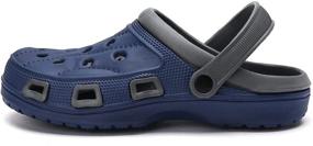 img 1 attached to 👟 Ultimate Comfort and Style: SANOSSI Lightweight Sandals for Men with Outdoor Slippers, Mules & Clogs