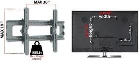 img 2 attached to 📺 Husky Mounts Tilting Bracket Wall Mount: Easy One-Person Installation, Fits 37"-90" Flat Screens, Adjustable Tilt, Inclusive Hardware