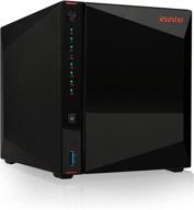 asustor as5304t - 4 bay diskless nas, 1.5ghz quad-core, 2 2.5gbe port, 4gb ddr4 ram, gaming network attached storage, personal private cloud logo