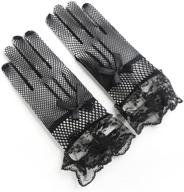 ambesi womens knitted voile gloves logo