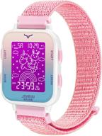 🦄 venhoo kids digital watch: unicorn dial, led lights, alarm & stopwatch - perfect sports wrist watch for little girls and children logo