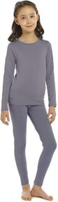 img 4 attached to ViCherub Girls Medium Thermal Underwear: Active Clothing for Girls